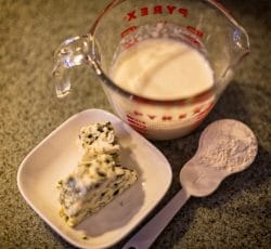 , Simple Blue Cheese Sauce (awesome on steak!)
