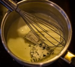 , Simple Blue Cheese Sauce (awesome on steak!)